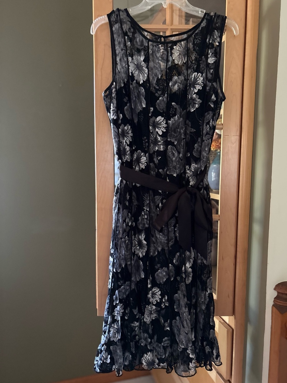 Jessica Howard Midi Sleeveless Floral Print Fit & Flare Size M